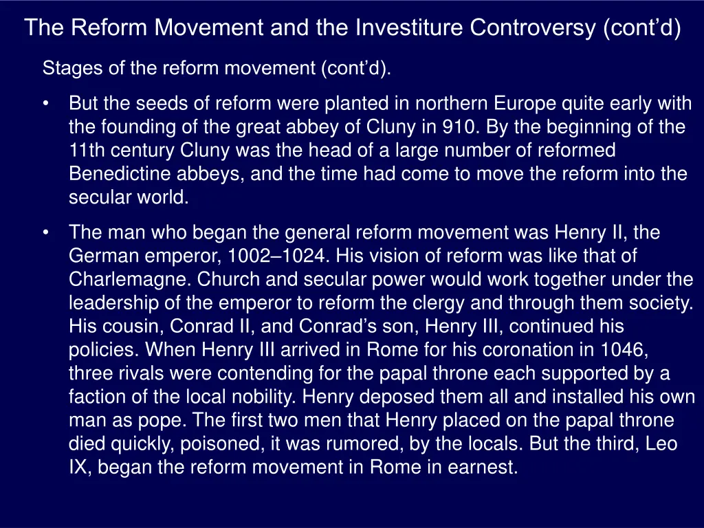 the reform movement and the investiture 5