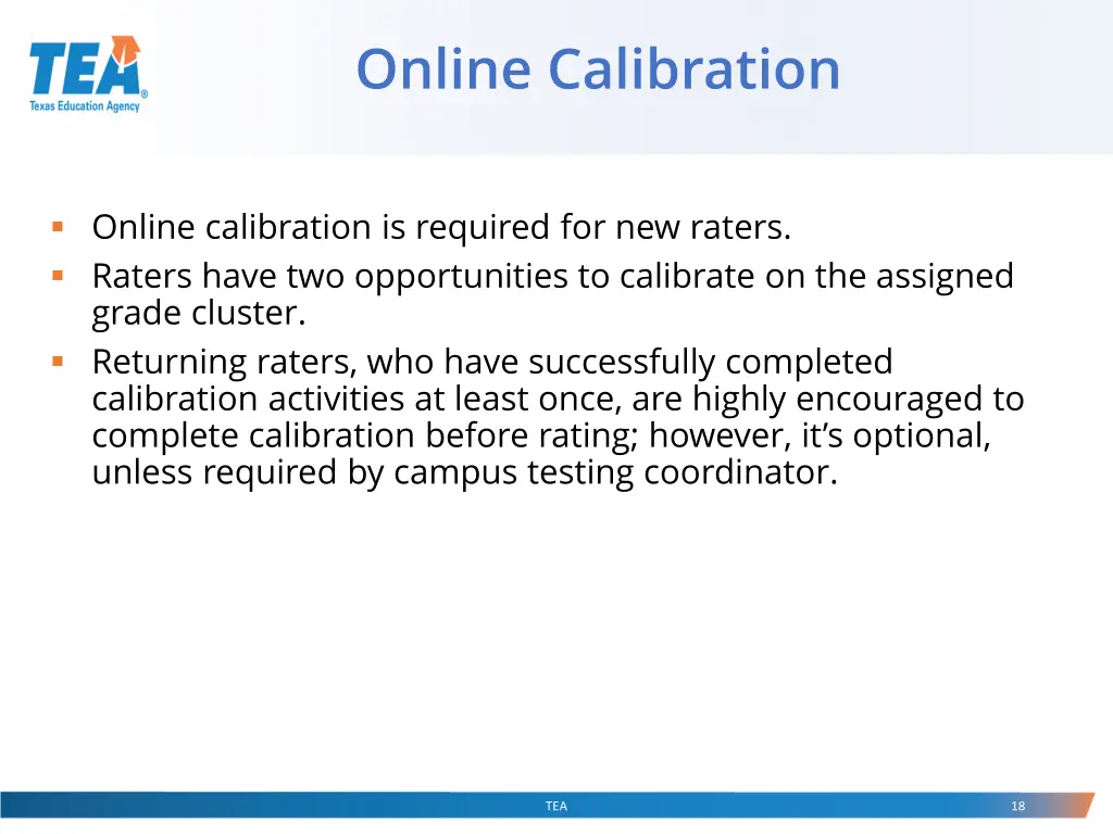 online calibration