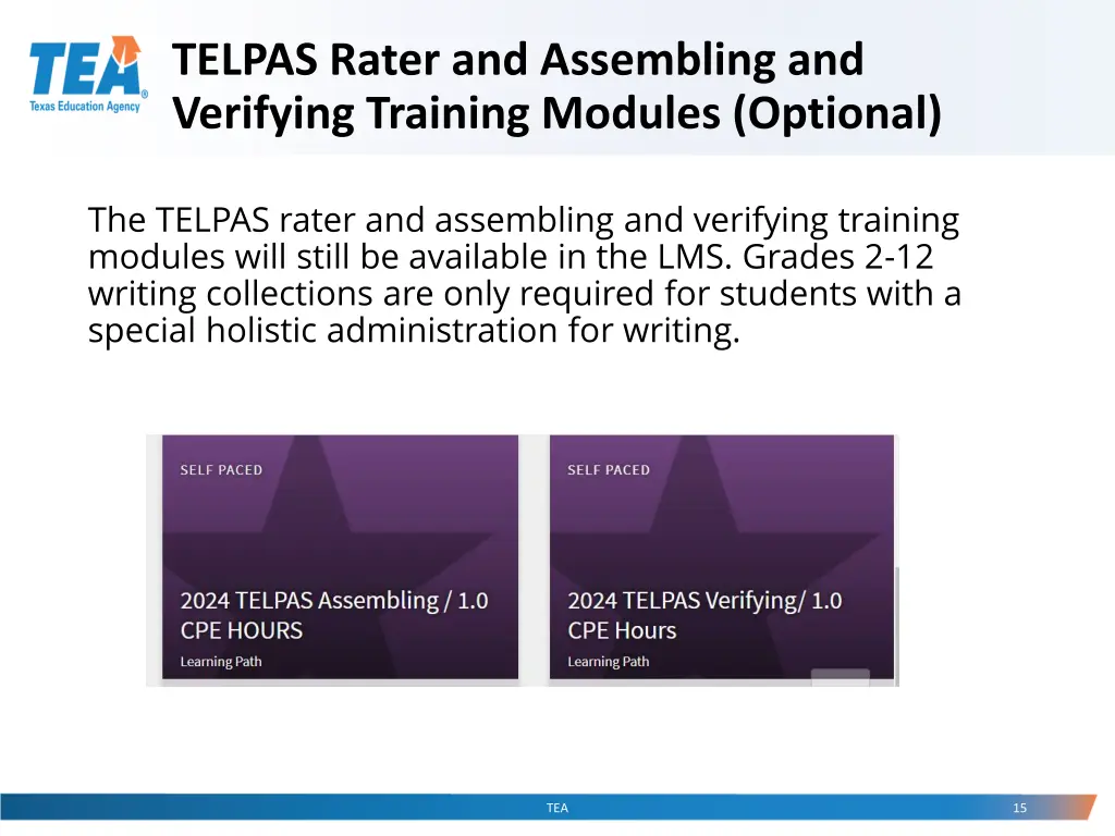 telpas rater and assembling and verifying