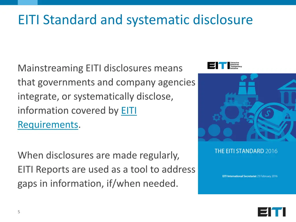 eiti standard and systematic disclosure 1