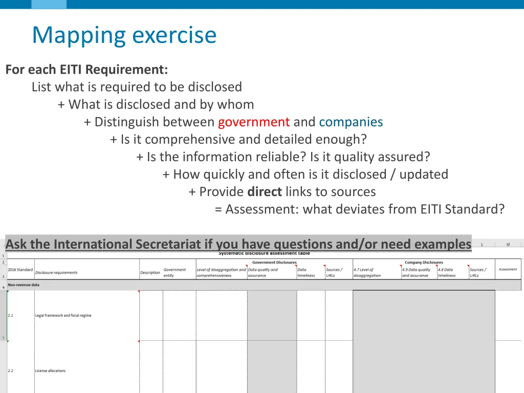 mapping exercise 11