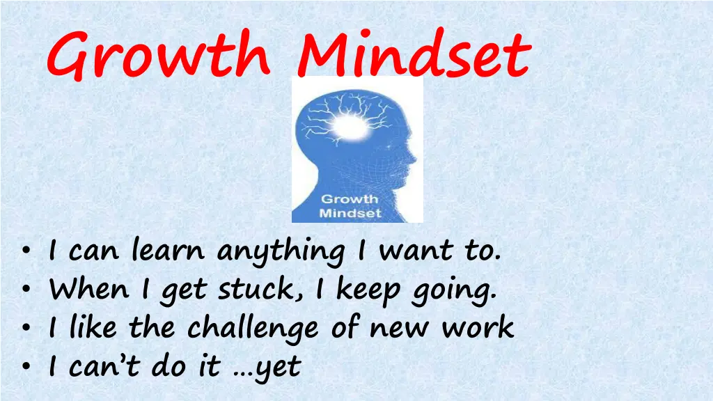 growth mindset