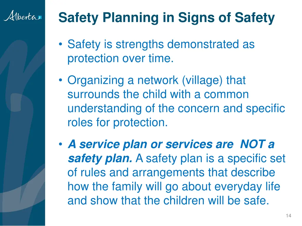 safety planning in signs of safety