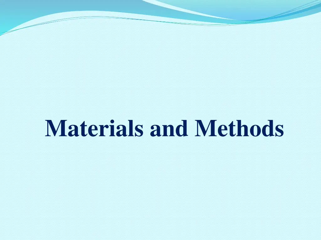 materials and methods