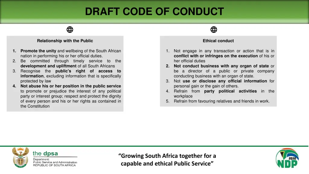 draft code of conduct 1