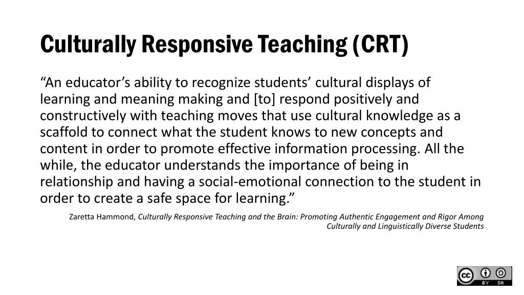 culturally responsive teaching crt 1