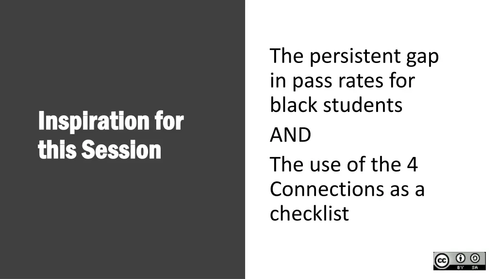 the persistent gap in pass rates for black