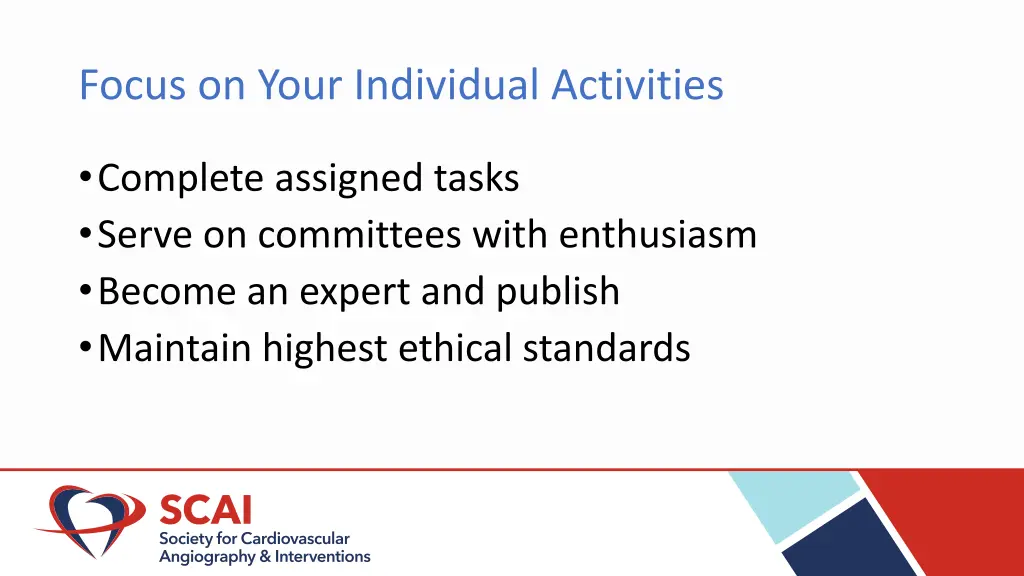 focus on your individual activities 3