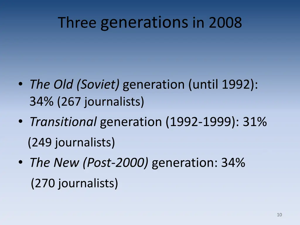 three generations in 2008