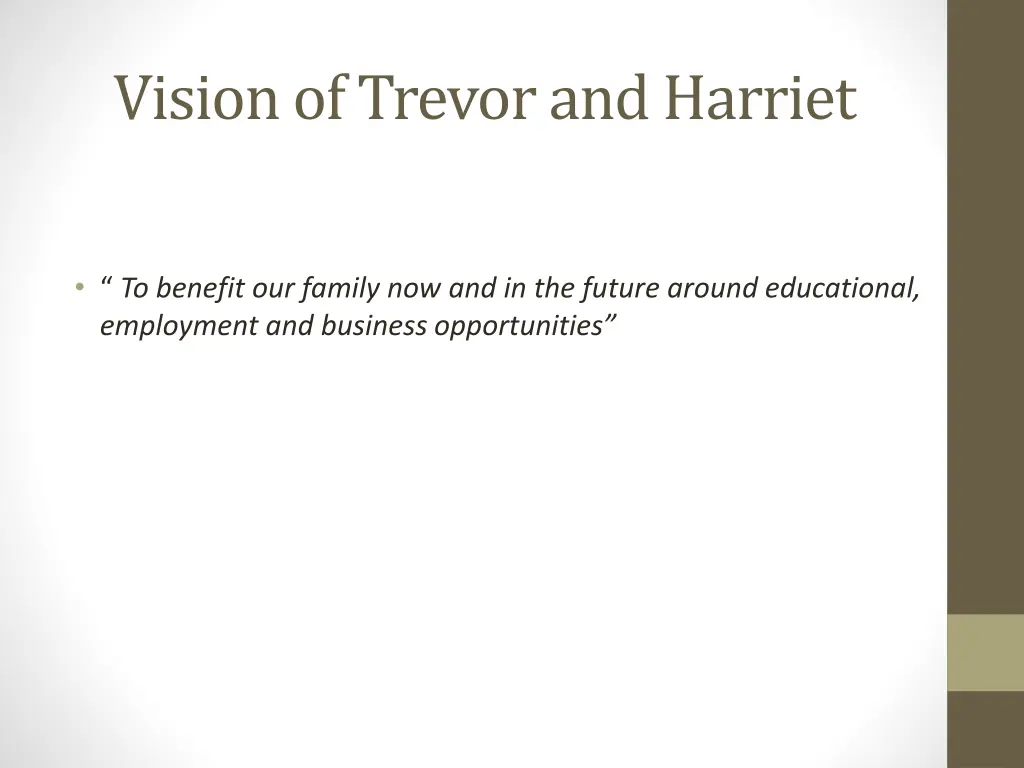 vision of trevor and harriet