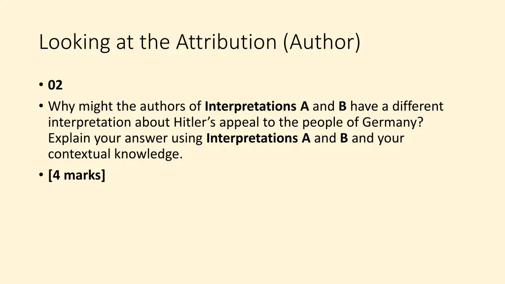 looking at the attribution author