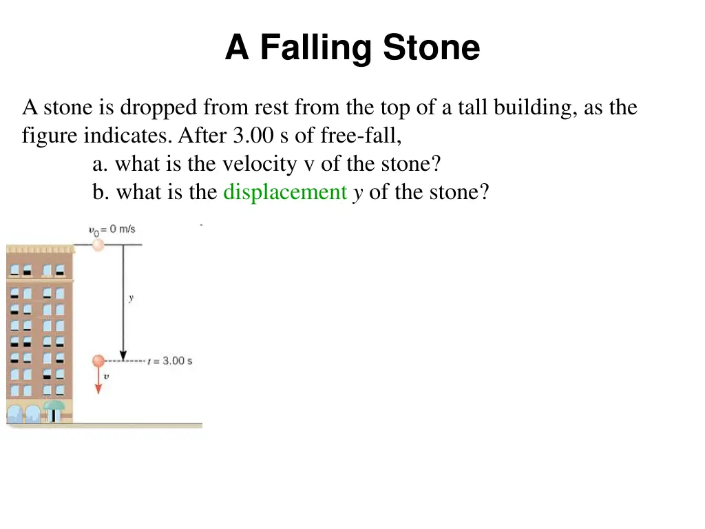 a falling stone