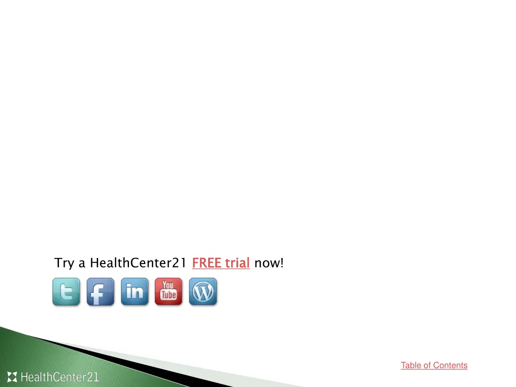 try a healthcenter21 free trial