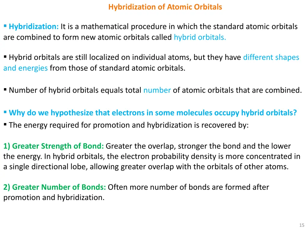 hybridization of atomic orbitals 1