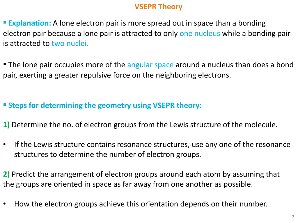 vsepr theory 1