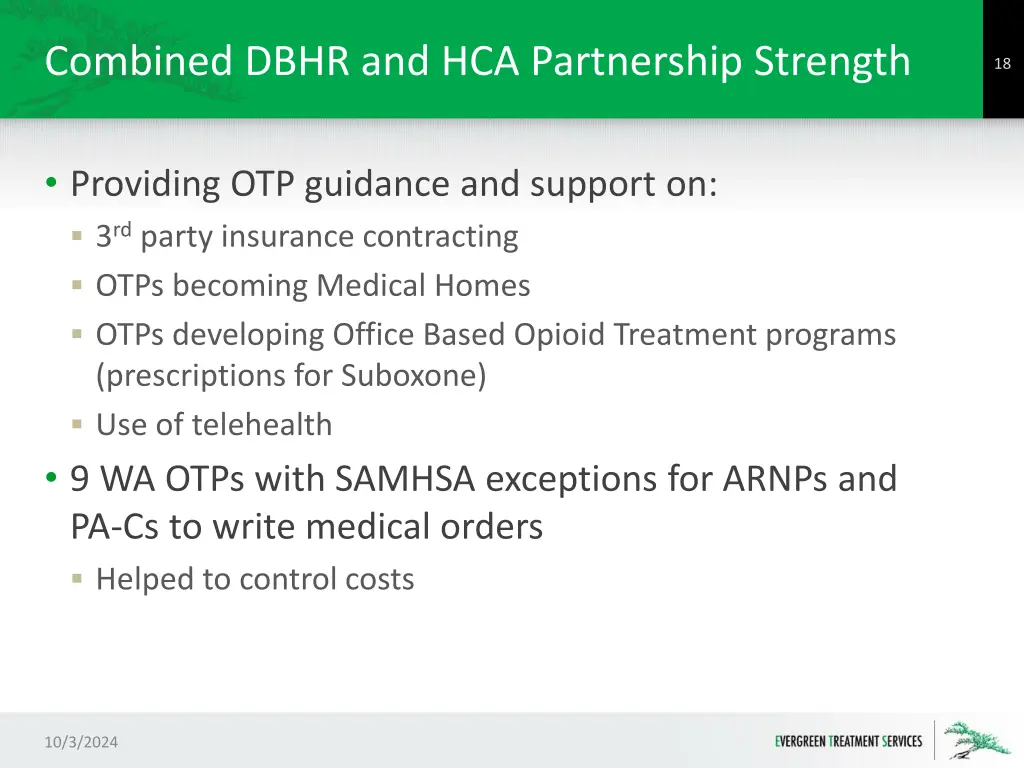 combined dbhr and hca partnership strength