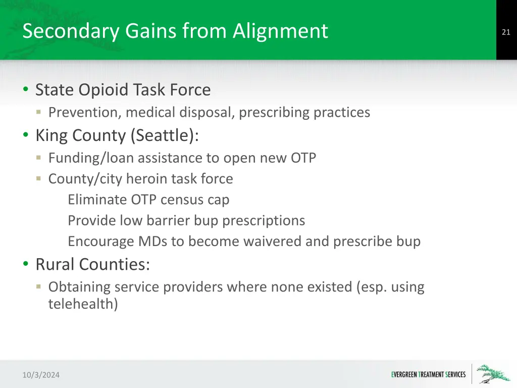 secondary gains from alignment