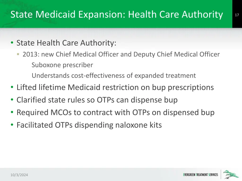 state medicaid expansion health care authority