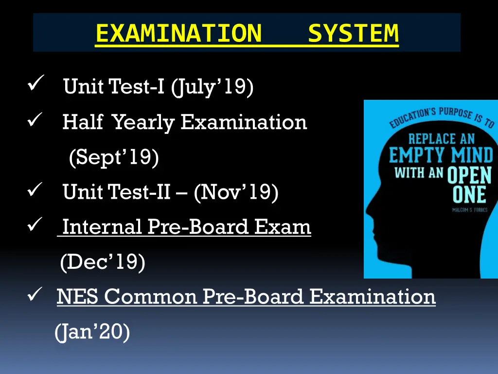 examination system