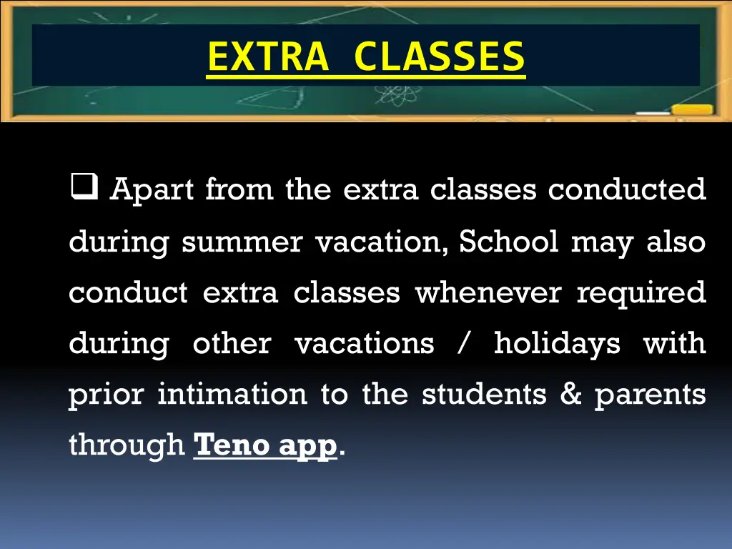 extra classes