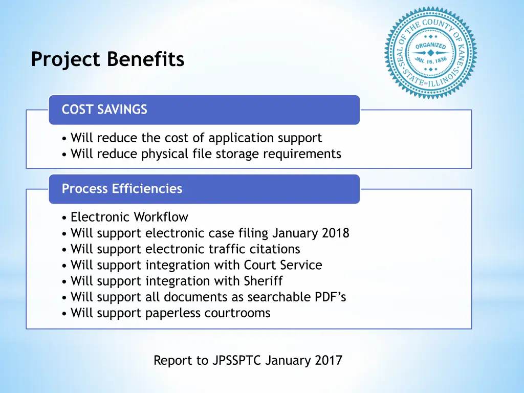 project benefits