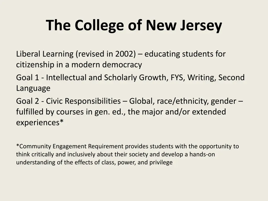 the college of new jersey