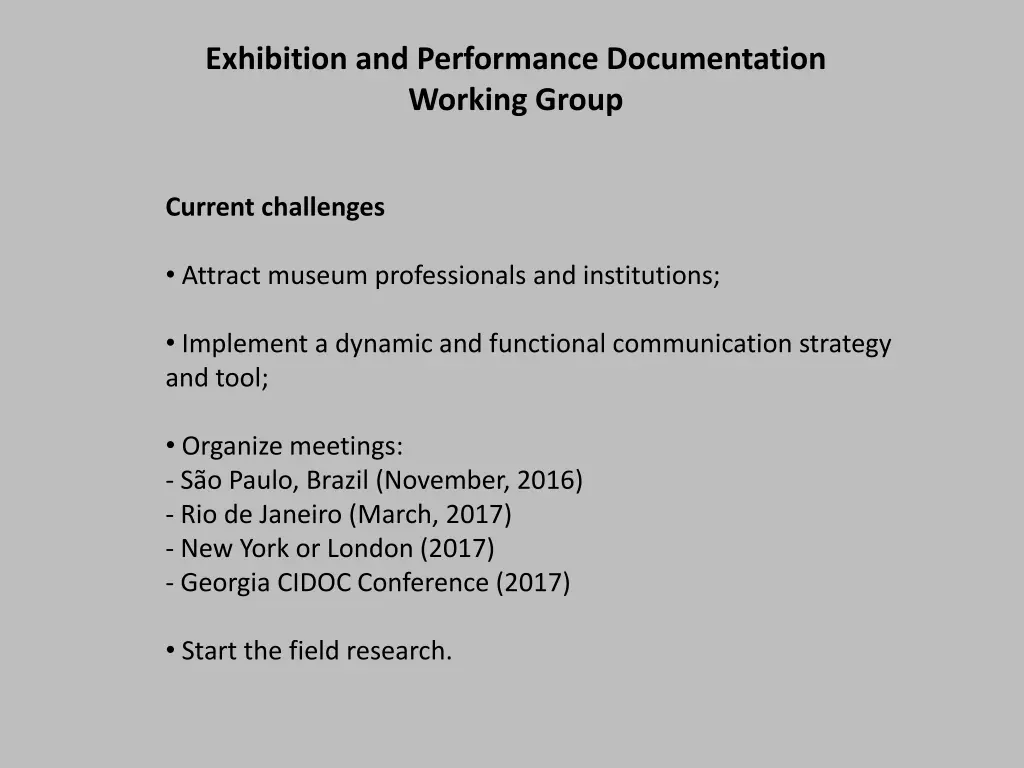 exhibition and performance documentation working 5