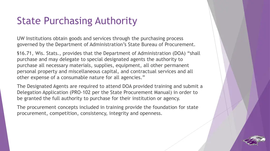 state purchasing authority