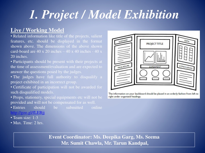 1 project model exhibition