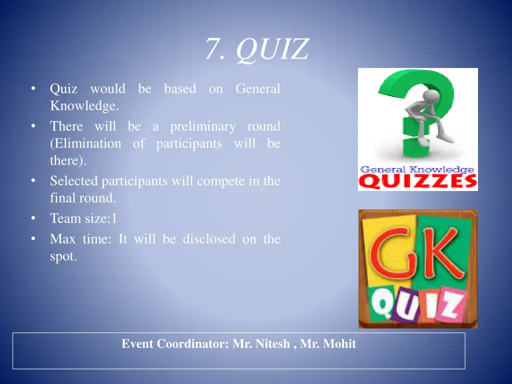 7 quiz