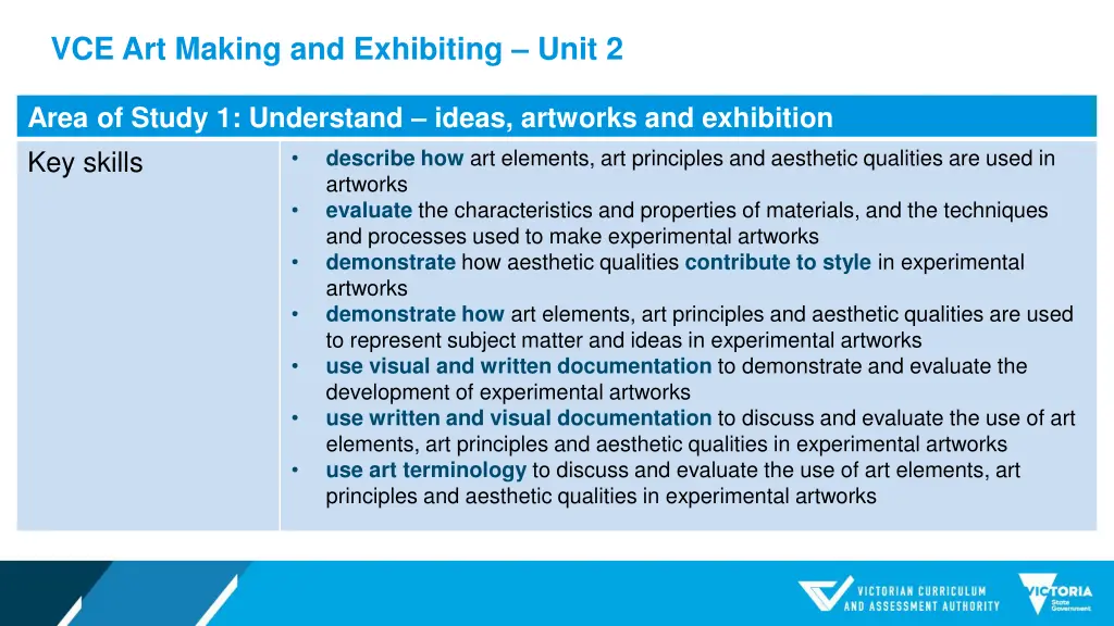 vce art making and exhibiting unit 2 3