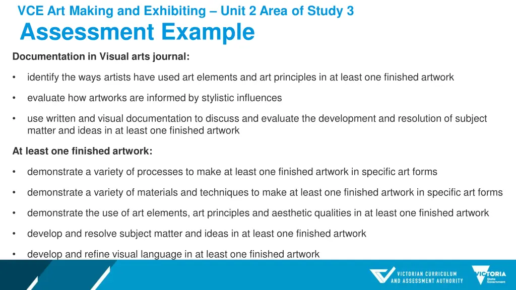 vce art making and exhibiting unit 2 area 12