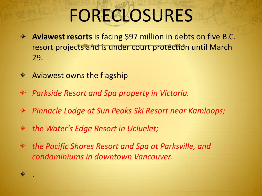 foreclosures 2