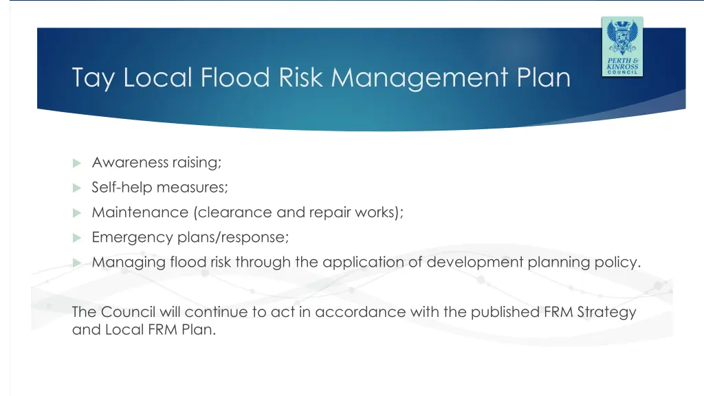 tay local flood risk management plan 3