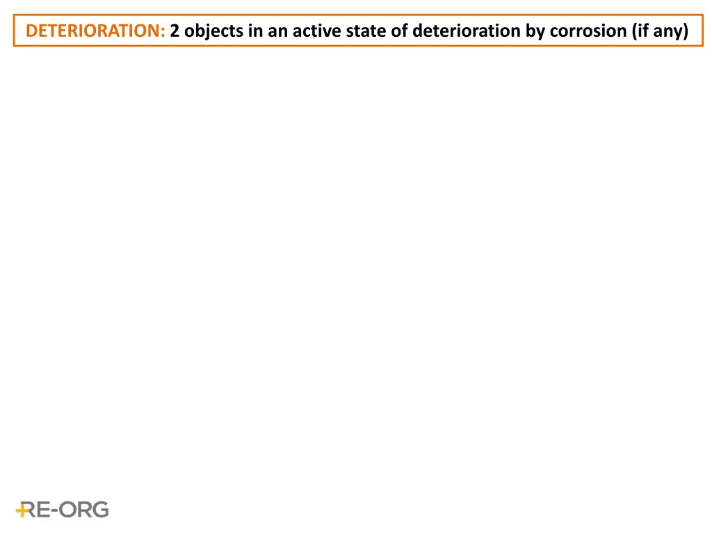 deterioration 2 objects in an active state 3