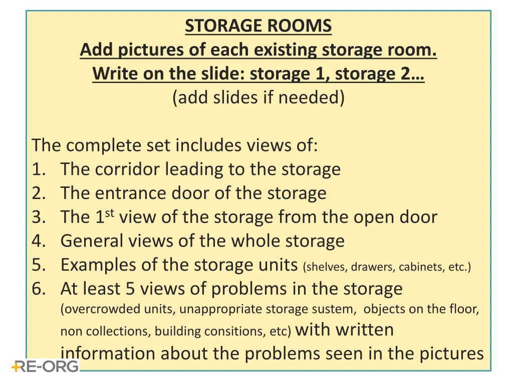 storage rooms