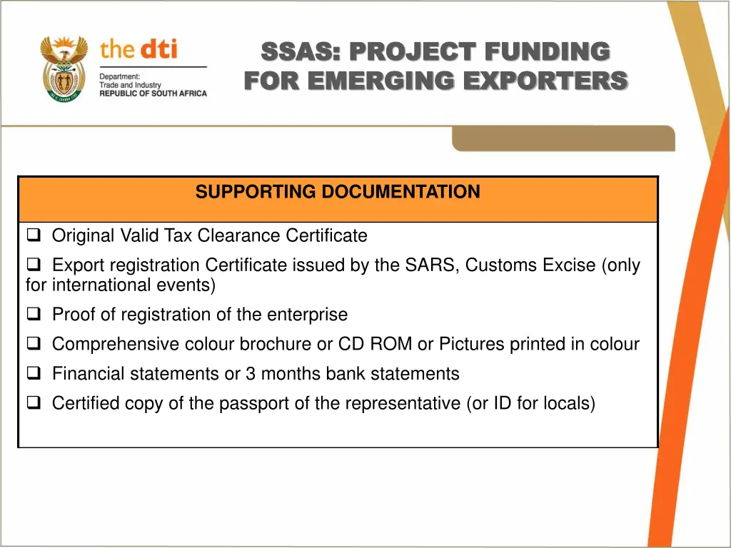 ssas project funding ssas project funding 2