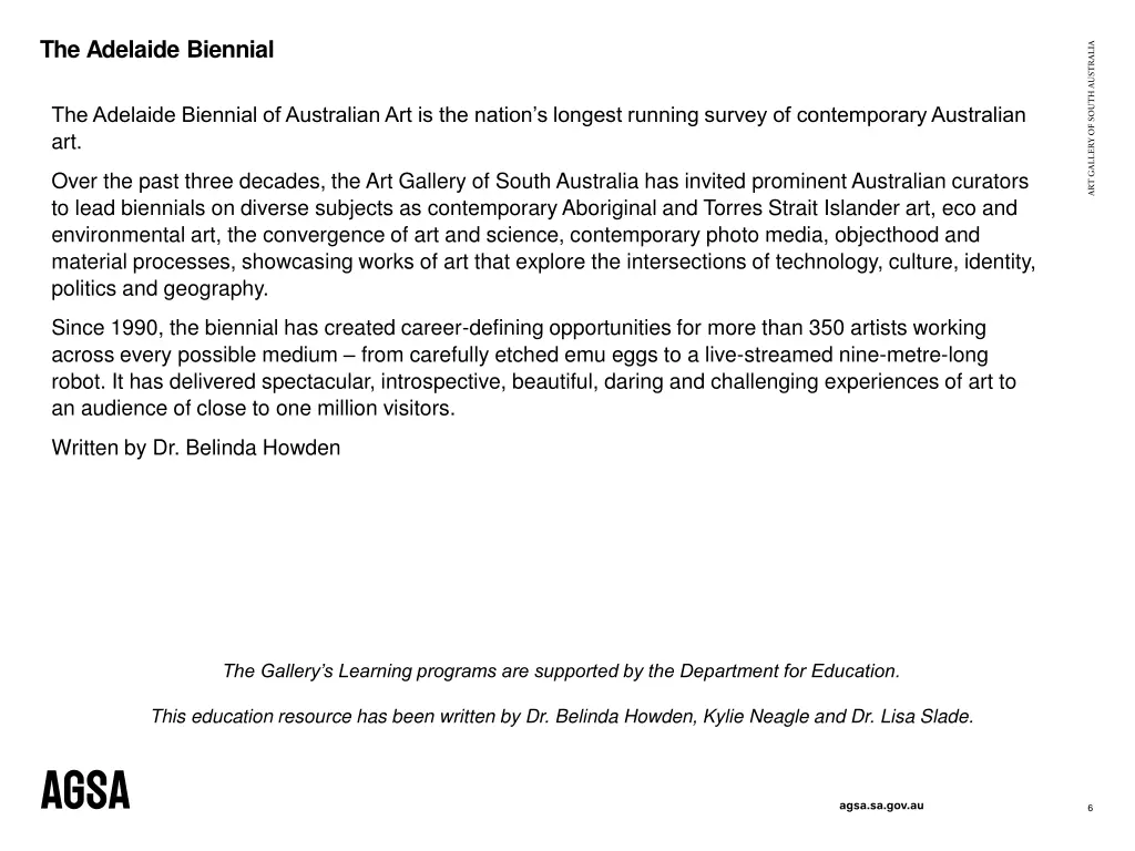 the adelaide biennial