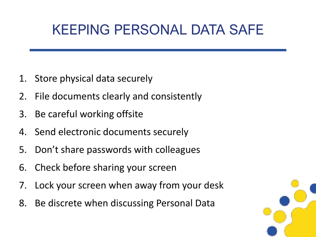 keeping personal data safe