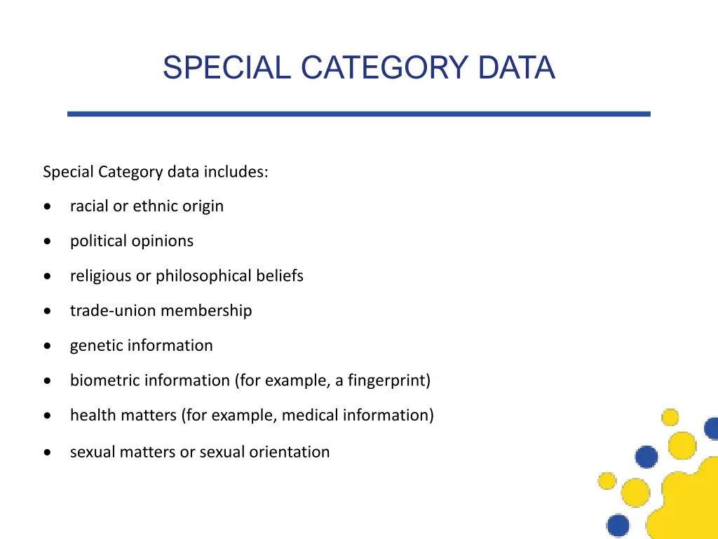 special category data 1