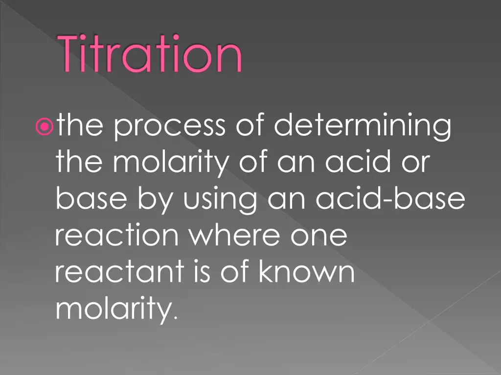 titration