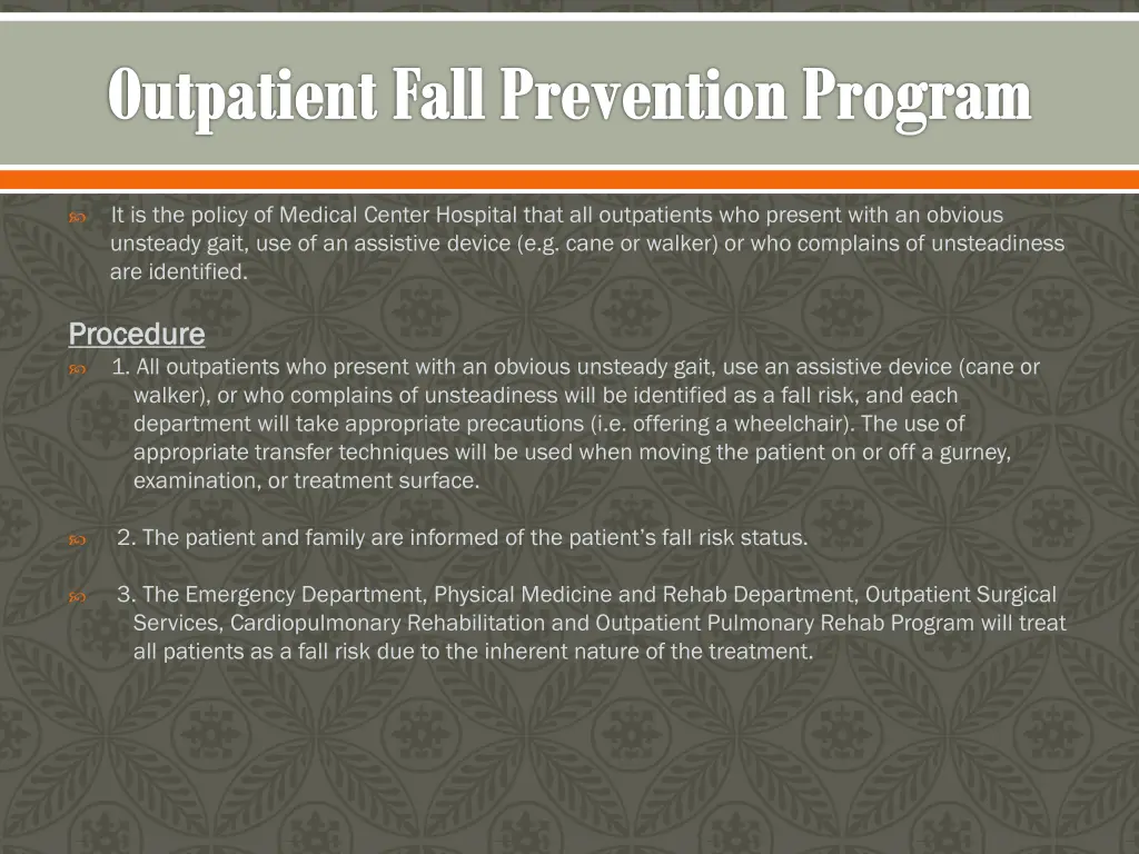 outpatient fall prevention program