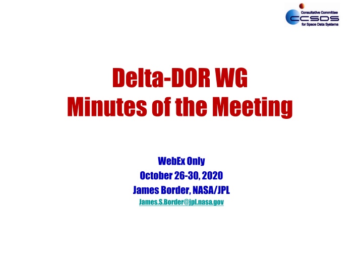 delta dor wg minutes of the meeting