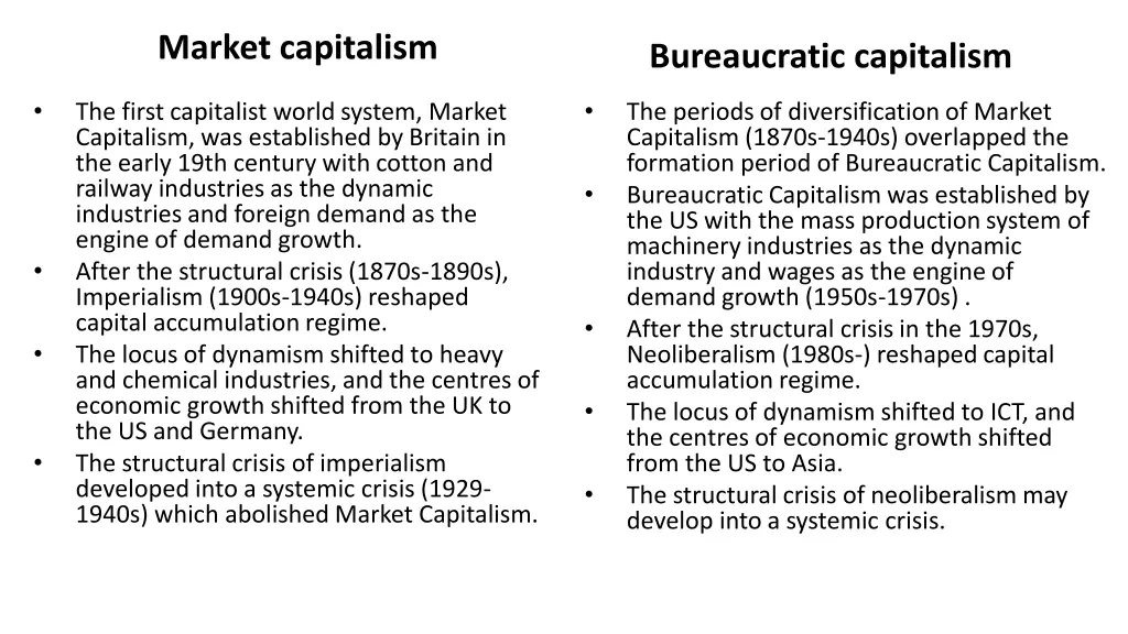 market capitalism