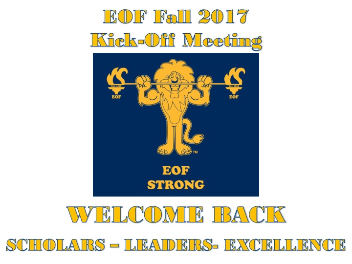 eof fall 2017 eof fall 2017 kick kick off meeting