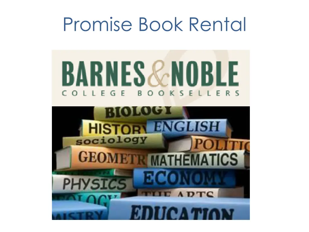 promise book rental