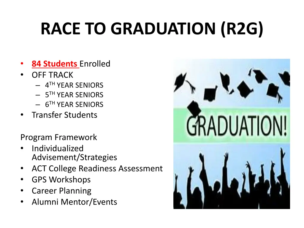 race to graduation r2g