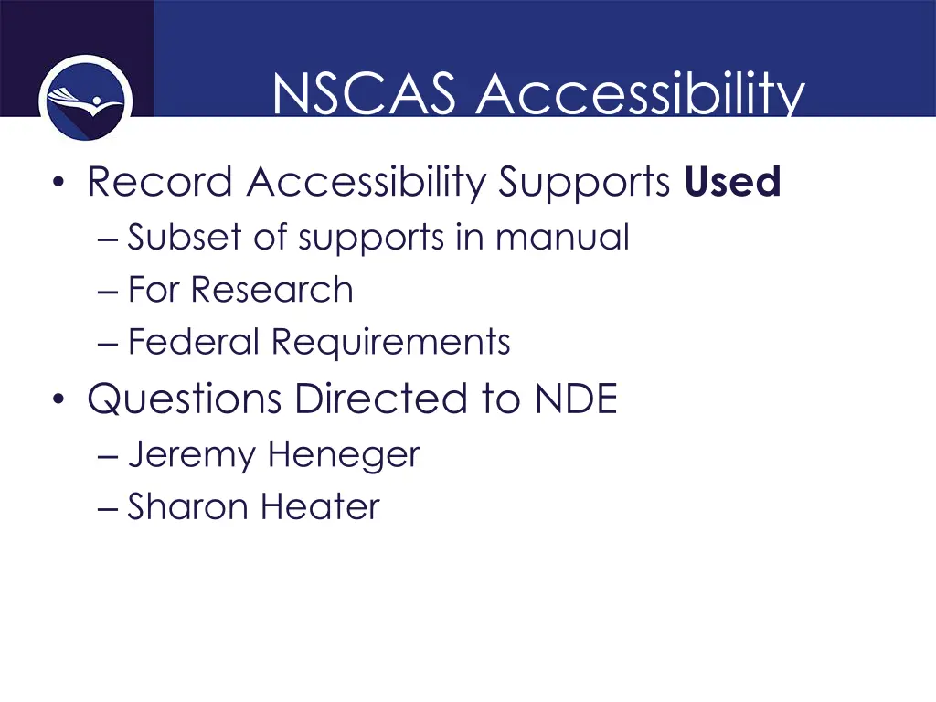 nscas accessibility 2