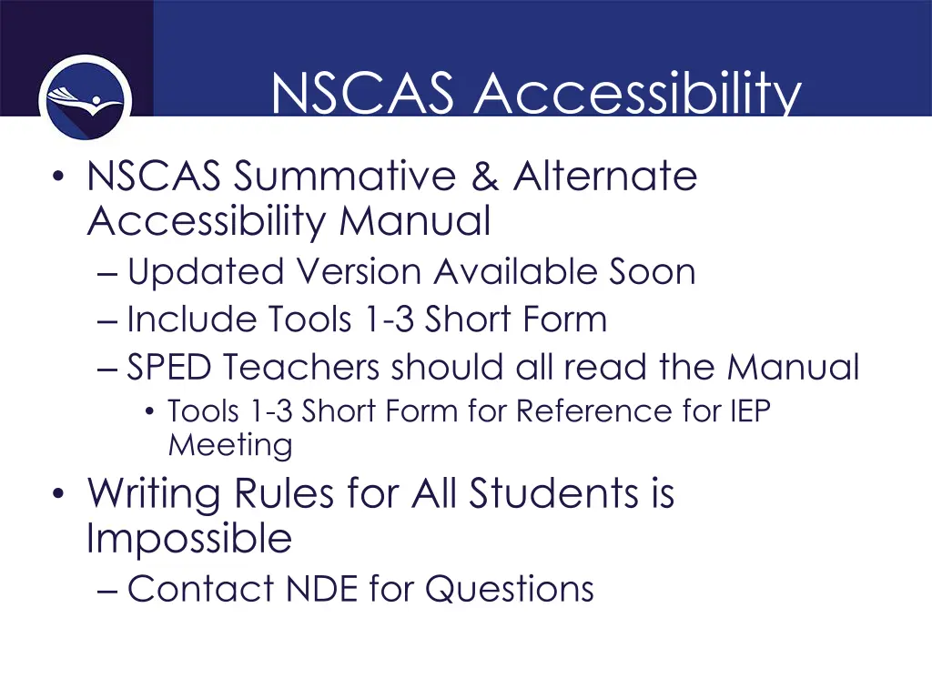 nscas accessibility