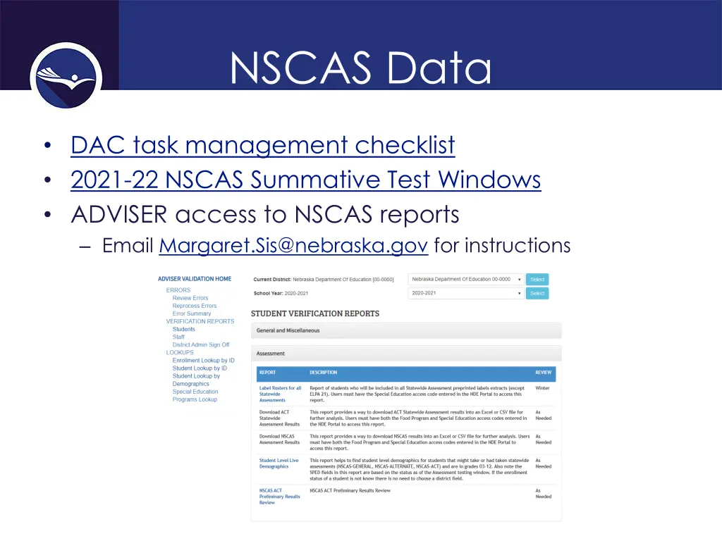 nscas data